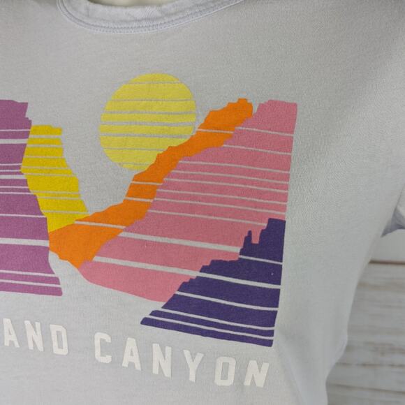 Old Navy Grand Canyon Everywear Short Sleeve Blue Graphic Tee Sz Small - Picture 2 of 5